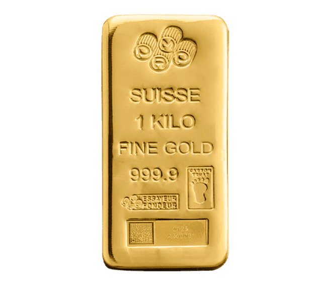 PAMP Suisse 1kg Gold Bar – 24K (999.9 Purity)