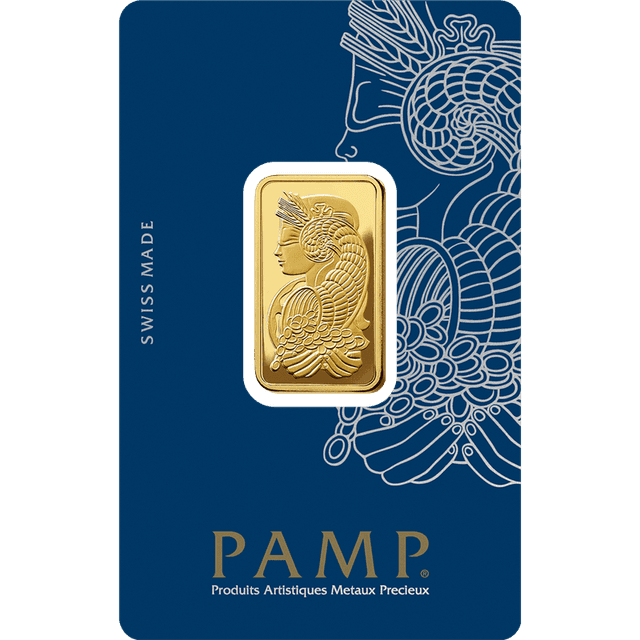 PAMP Suisse 15.5g (1/2 oz) Gold Bar – 24K | 999.9 Purity
