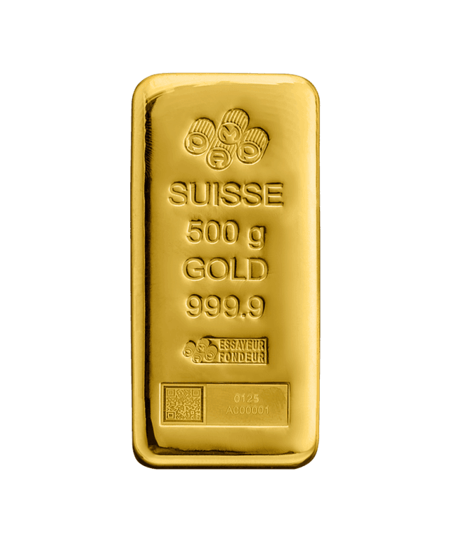 PAMP Suisse 500g Gold Bar – 24K | 999.9 Purity