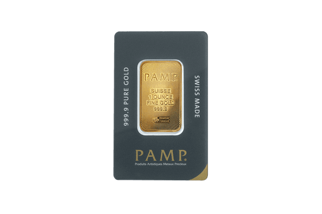 PAMP Suisse Gold Minted Bar - 1oz (new)