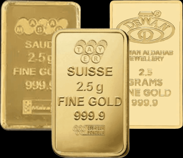 2.5 Gram Local Gold Bar | Fine Gold 999.9 |