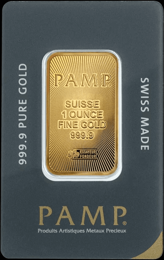 PAMP Suisse Gold Minted Bar - 1oz (new)