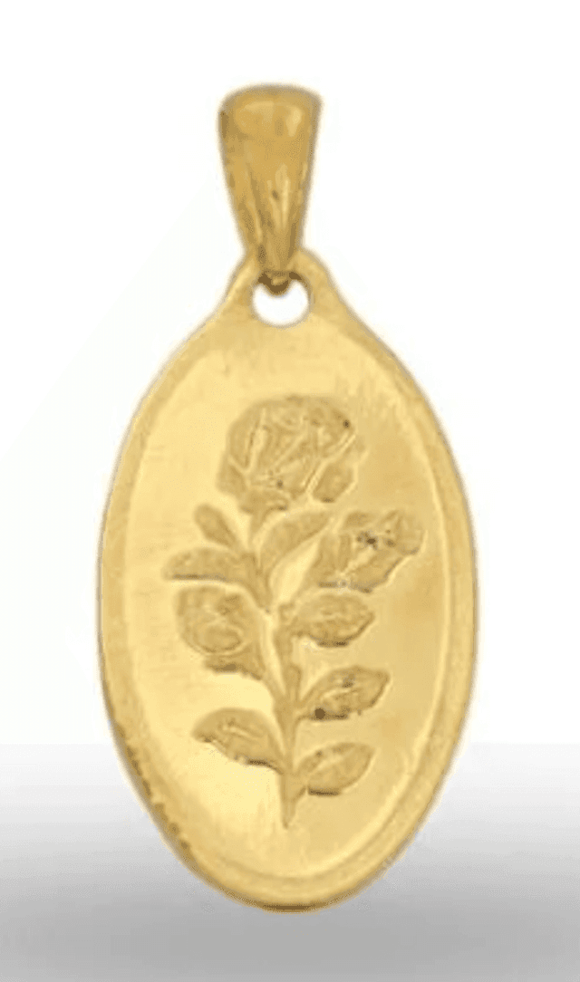 5 Gram Gold Bar Pendant by Dewan Gold, 24K