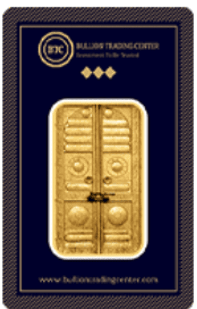 BTC – Engraved with "Kaaba Door" – 5g – 24K – 999.9 Purity